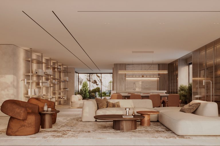 Princesse Grâce Residence - Interior Design Hero Shot | UNY Studio Nice