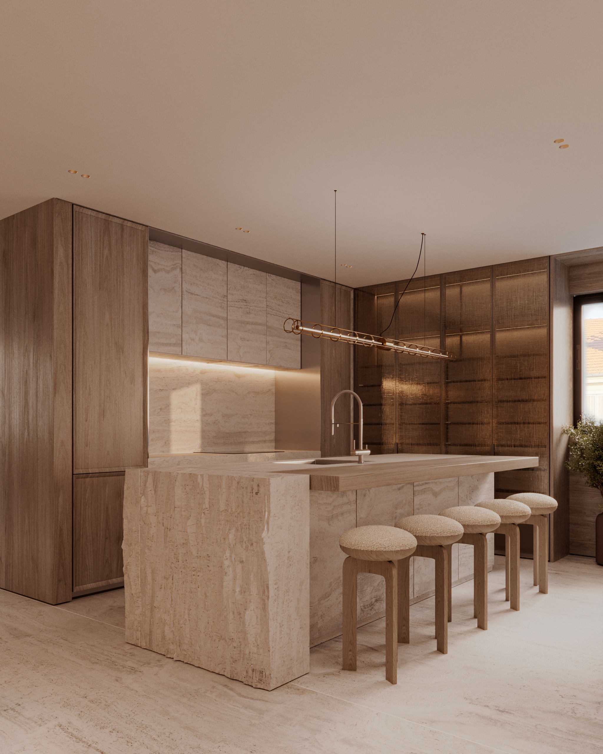 Princesse Grâce Residence - Lounge Furniture Brass Accents | UNY Studio