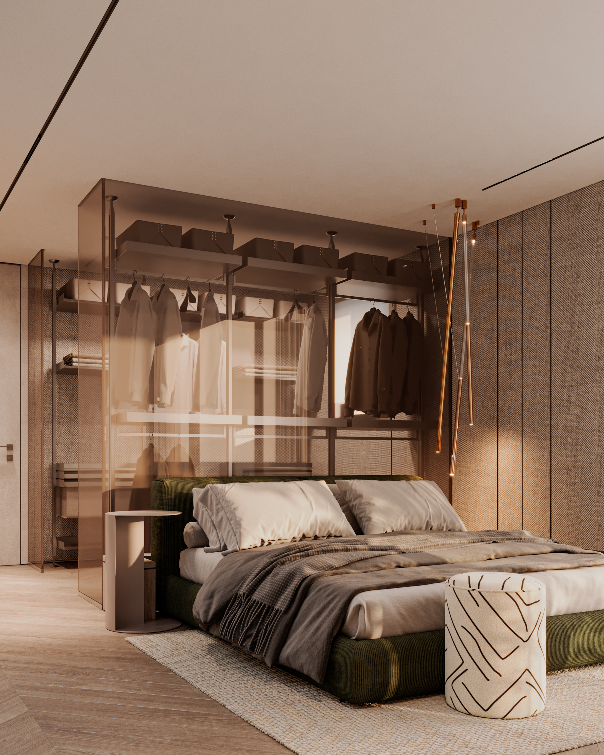 Princesse Grâce Residence - Bedroom Sea View Full Height Glazing | UNY Studio